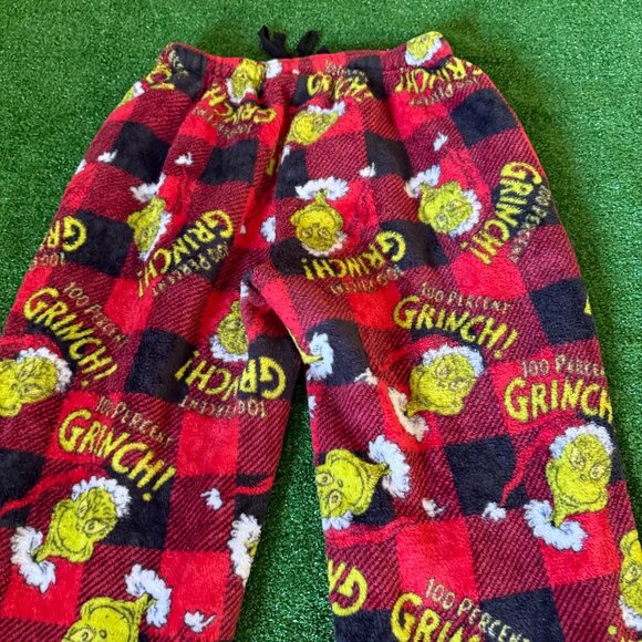 The Grinch Elastic Waist Pockets Fleece Christmas Loungewear Pajama Pants Size M - Picture 12 of 12
